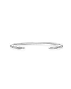 0.64 Cts White Diamond Bracelet in 14K White Gold