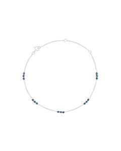 0.8 Cts Blue Diamond Bracelet in 14K White Gold