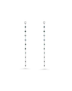 1.47 Cts Blue Diamond Earring in 14K White Gold