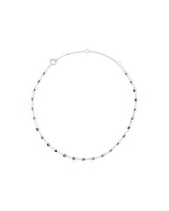 1.06 Cts Blue Diamond Bracelet in 14K White Gold