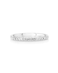 0.2 Cts White Diamond Ring in 14K White Gold