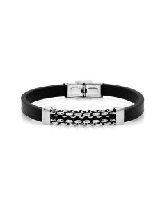 Stainless Steel Strength Essence - Men's Bold & Sleek Bracelet