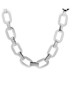 Black CZ Necklace in Stainless Steel