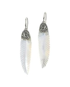 21.85 Cts Mother of Pearl Earring in 925