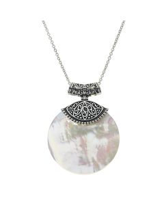 23.26 Cts Mother of Pearl Pendant in 925