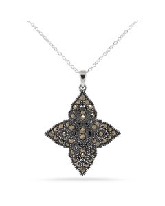 1.26 Cts Marcasite Pendant in 925