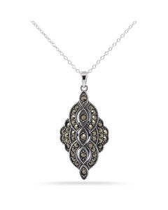 1.48 Cts Marcasite Pendant in 925