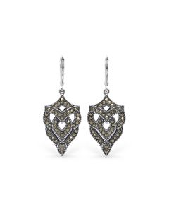 1.44 Cts Marcasite Earring in 925