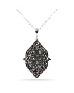 1.37 Cts Marcasite Pendant in 925
