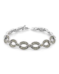 3.51 Cts Marcasite Bracelet in 925