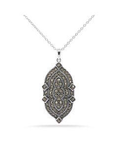 2.07 Cts Marcasite Pendant in 925
