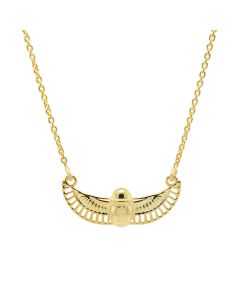 Revival Scarab Necklace in 925 Yellow Gold Plated