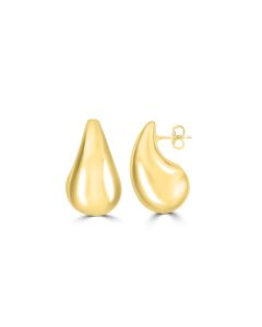 Yellow Gold Plated Drop Earring in 925 Sterling Silver
