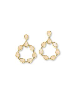 18.50 Cts Rock Crystal Dangle Earring in Brass