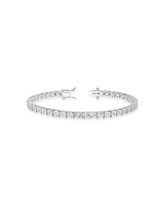 1.21 Cts Lab Grown Diamond Tennis Bracelet in 925 Platinum Plated