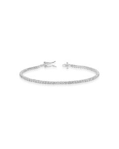 2.27 Cts Lab Grown Diamond Tennis Bracelet in 925 Platinum Plated