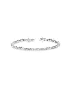 3.66 Cts Lab Grown Diamond Tennis Bracelet in 925 Platinum Plated