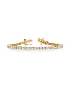 Lab-Grown Diamond Tennis Bracelet in 14K Yellow Gold