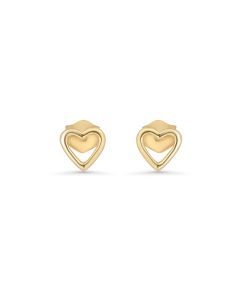 Heart Earring in 14K Yellow Gold