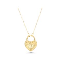 Heart Necklace in 14K Yellow Gold