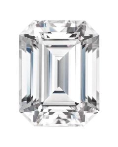 The Gemfly's VVS1 Clarity and DEF Color Emerald Cut Loose Moissanite Gemstone