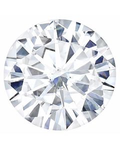 The Gemfly's VVS1 Clarity and DEF Color Round Cut Loose Moissanite Gemstone