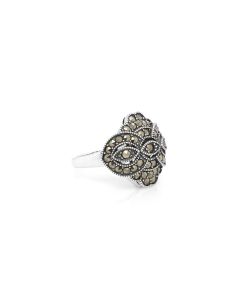 1.34 Cts Marcasite Ring in 925